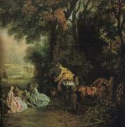 A Halt During the Chase21 WATTEAU, Antoine